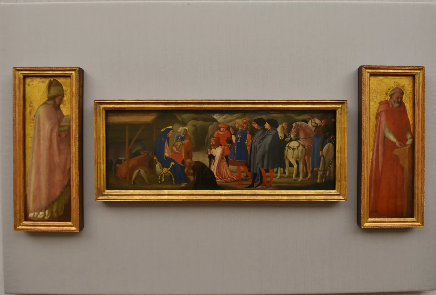 Sant'Agostino e san Girolamo con Adorazione dei Magi - Gemaldegalerie, Berlino